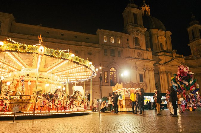 2h Xmas Lights Panoramic Vespa Sidecar Tour - Janiculum Hill and the Fontanone view