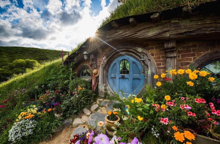 Auckland: Hobbiton Movie Set Day Trip with Festive Lunch - Walking through the Hobbiton Movie Set