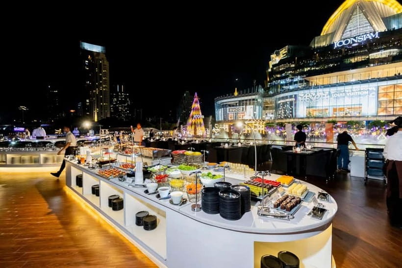 Bangkok: Celebrate New Year Opulence Dinner Cruise - Three decks, one rooftop, and choosing your place