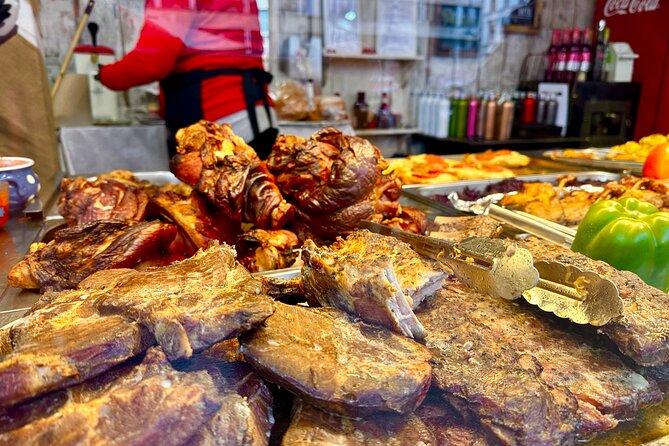 Budapest Wonderland - A Christmas Market Tour with Chimney Cake & Mulled Wine - The Gresham Palace market and Budapest architecture