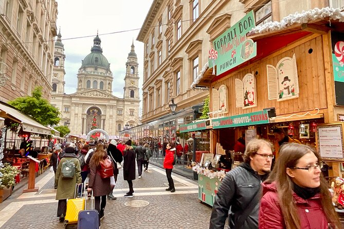 Budapest Wonderland - A Christmas Market Tour with Chimney Cake & Mulled Wine - Mulled wine and the move toward Vörösmarty Square