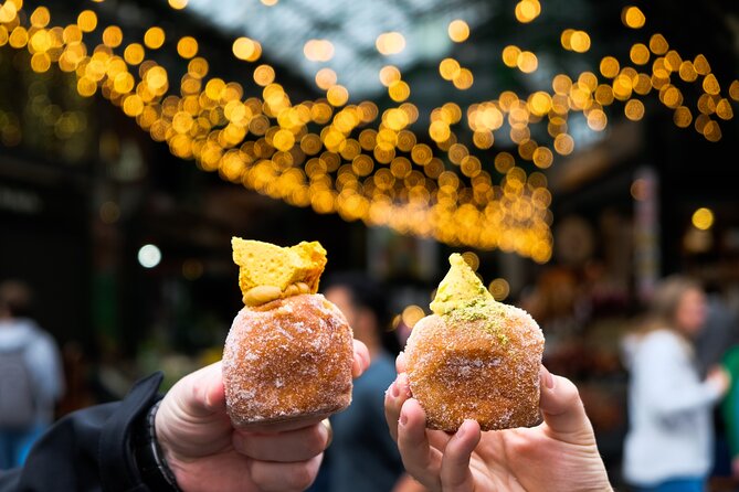 Christmas Delights: Festive Tea & Doughnuts at Borough Market - Walking through Borough Market