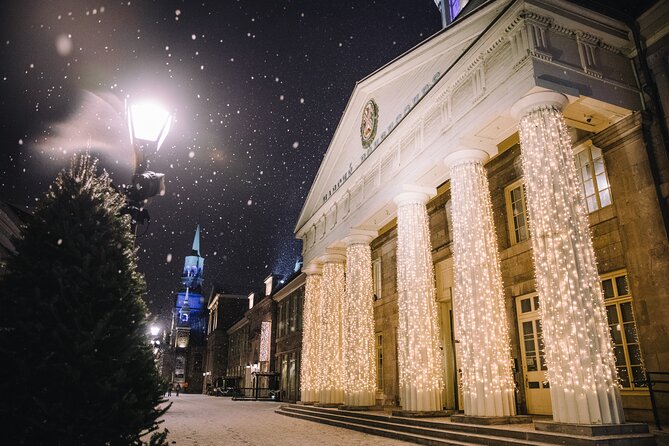 Christmas Walking Tour in Old Montreal - Old Montreal’s lights, buildings, and holiday details