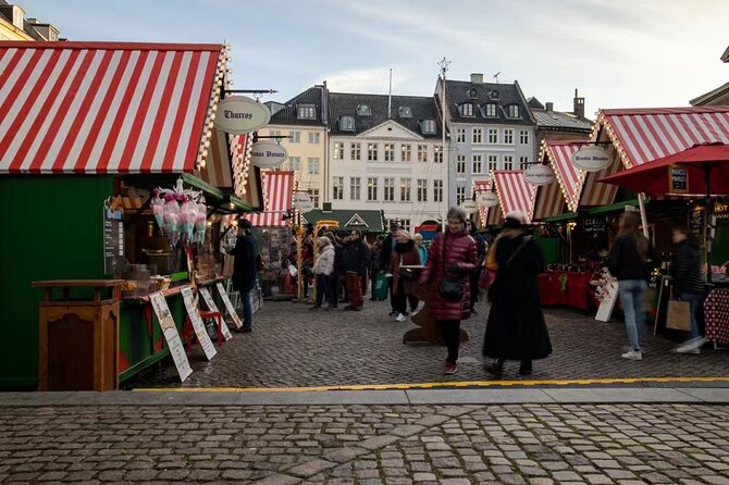 Copenhagen Private Christmas Walking Tour with Gløgg - Højbro Plads brings the market experience