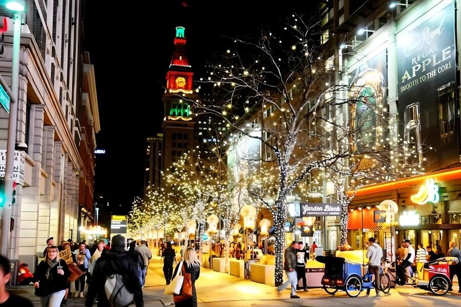 Denver: Holiday Lights & Sights Bus Tour - Civic Center Park and the holiday light show