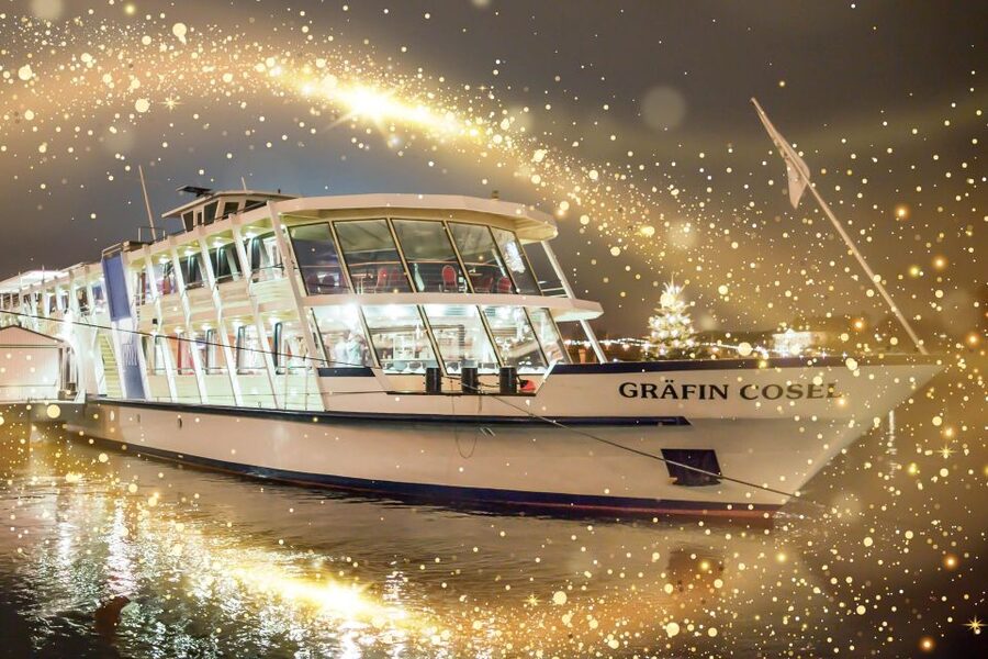 Dresden: Christmas Lunch - festive river cruise - A calm Christmas outing on the Elbe