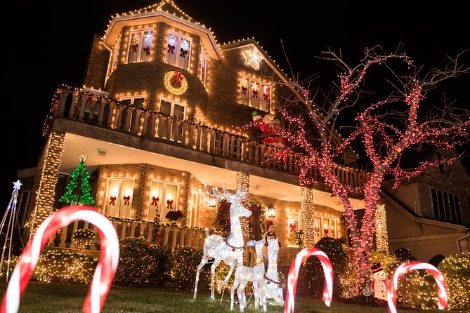 Dyker Heights Christmas Lights and NYC Skyline View Bus Tour - A Brooklyn skyline stop at Brooklyn Bridge Park