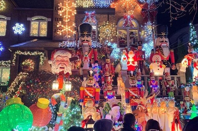 Dyker Heights Christmas Lights Tour - Ending at Rockefeller Center