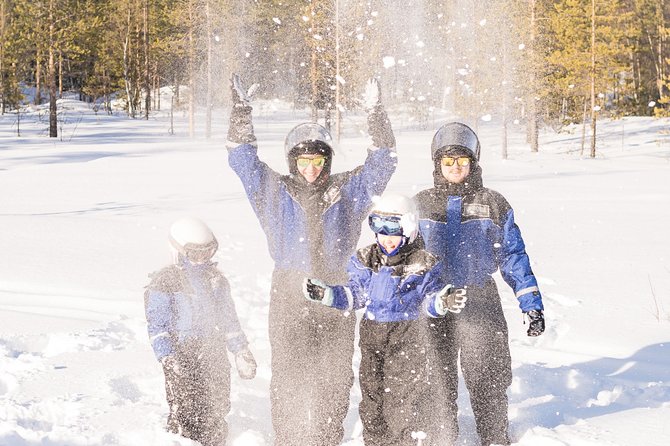 Family Snowmobile Safari from Santa Claus Village - The Campfire Finish with Sausages and Berry Juice
