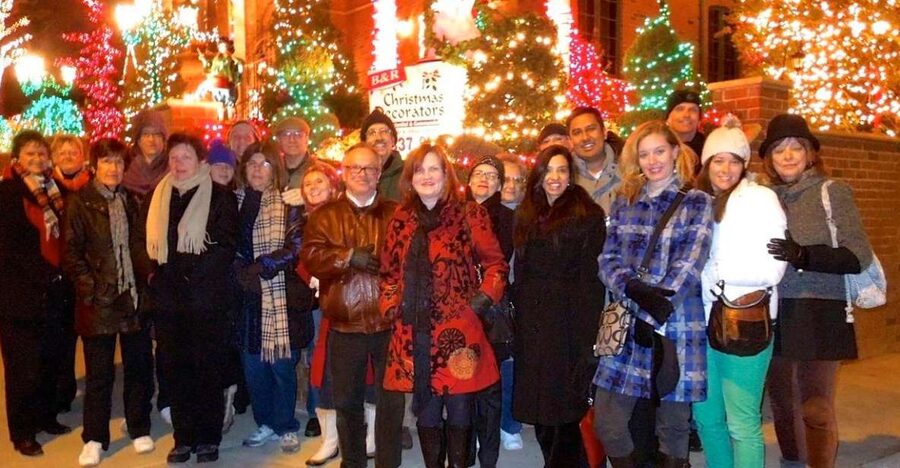From Manhattan: 4-Hour Christmas Lights Luxury Bus Tour - The ride begins at Greeley Square Park