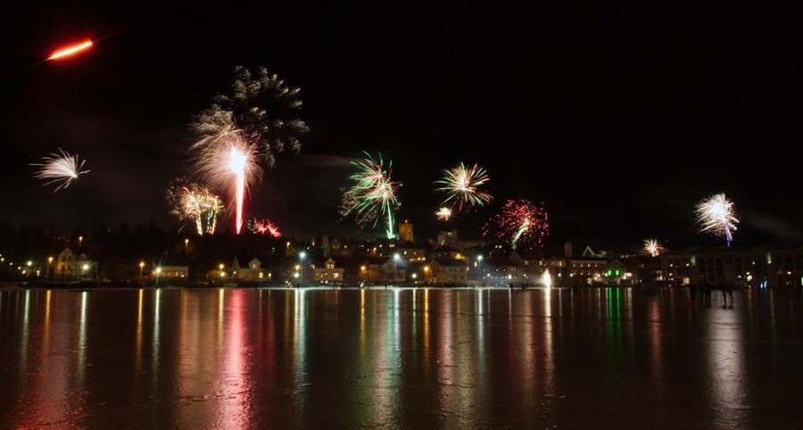 From Reykjavik: New Years Fireworks by Boat - Watching Reykjavik’s fireworks from the Arctic Rose