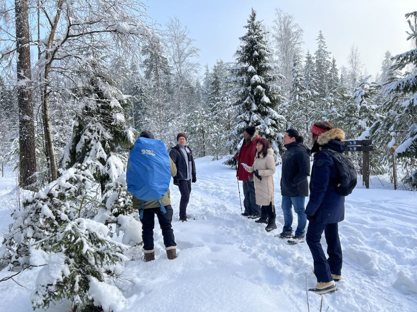 Helsinki: Winter Wonderland Liesjärvi National Park Hike - The campfire hut and Finnish lunch