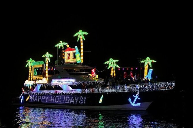 Holiday Lights Cruise Throughout Luxurious Newport Beach Harbor - The Ring of Lights and decorated boats