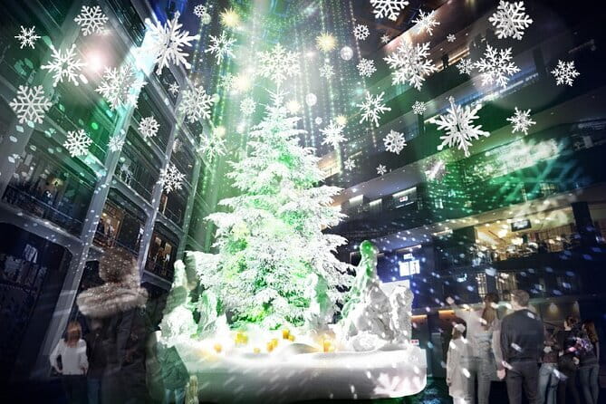 Holiday Lights Walk Tour Hibiya Midtown Tokyo Station Marunouchi - White light at Tokyo Midtown Hibiya