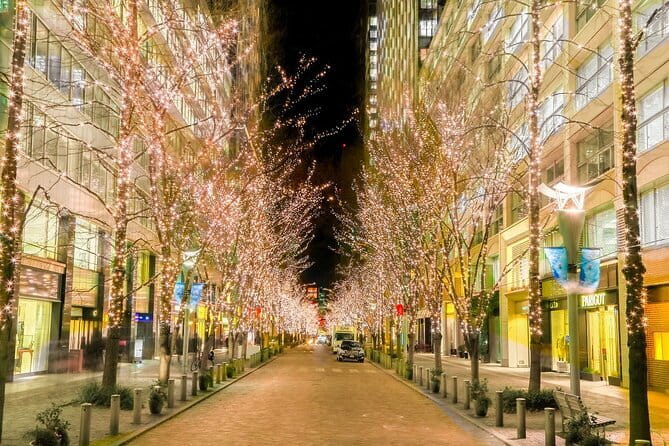 Holiday Lights Walk Tour Hibiya Midtown Tokyo Station Marunouchi - The Peninsula Tokyo begins the evening