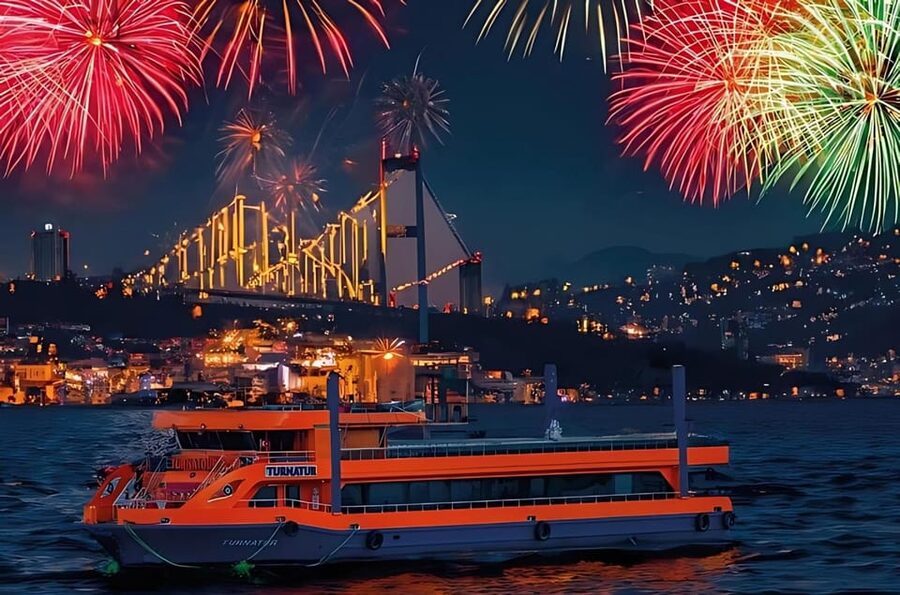 Istanbul: New Year's Eve Dinner Cruise / DJ & Drinks 2027 - A New Year’s Eve Party on the Bosphorus