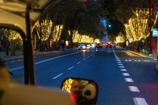 Lisbon Christmas Lights Tuk-Tuk Tour with Local Guide - Chiado adds lights, shopping streets, and a modern display