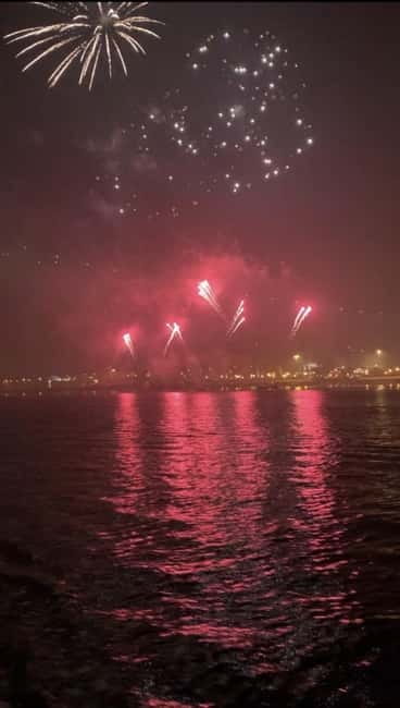 Lisbon:New Year's Eve on a Sailboat - Lisbon by night from the Tagus