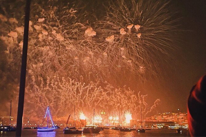 Lisbon NYE Fireworks Catamaran Cruise with Food and Drinks - What happens from the 11 pm start