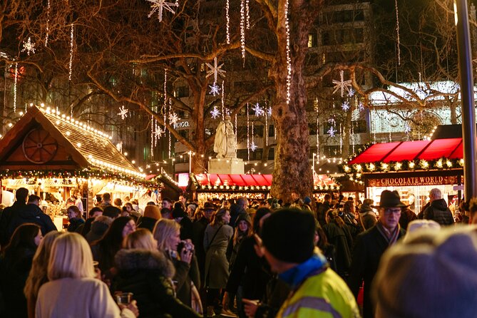 London Christmas Lights and Markets Walking Tour - Covent Garden begins with food
