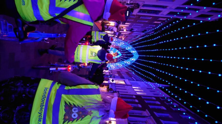 London Christmas Lights Bike Tour - Westminster, Big Ben, and the Houses of Parliament