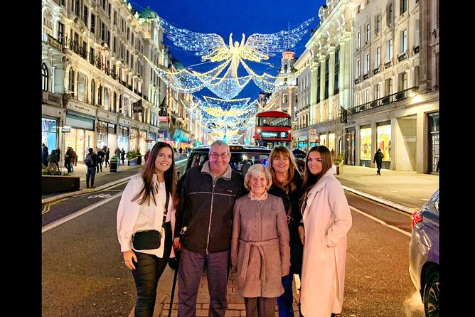 London Christmas Lights Guided Tour by Cab - Bond Street adds polished window shopping
