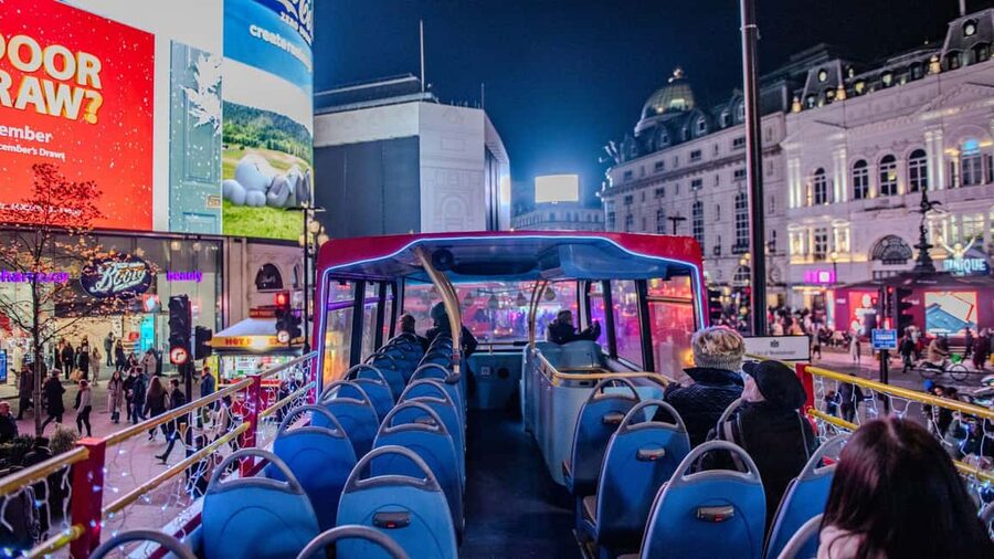 London: Christmas Lights Santa Sleigh Open-Top Tour - The $43 price and the public bus alternative