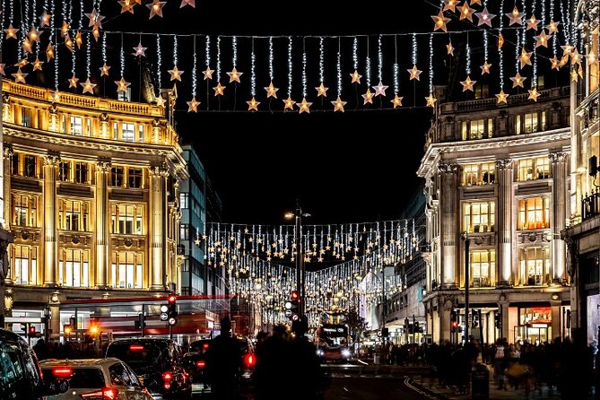 London: Christmas Lights Self Guided Walking Tour - Bond Street for a more polished display