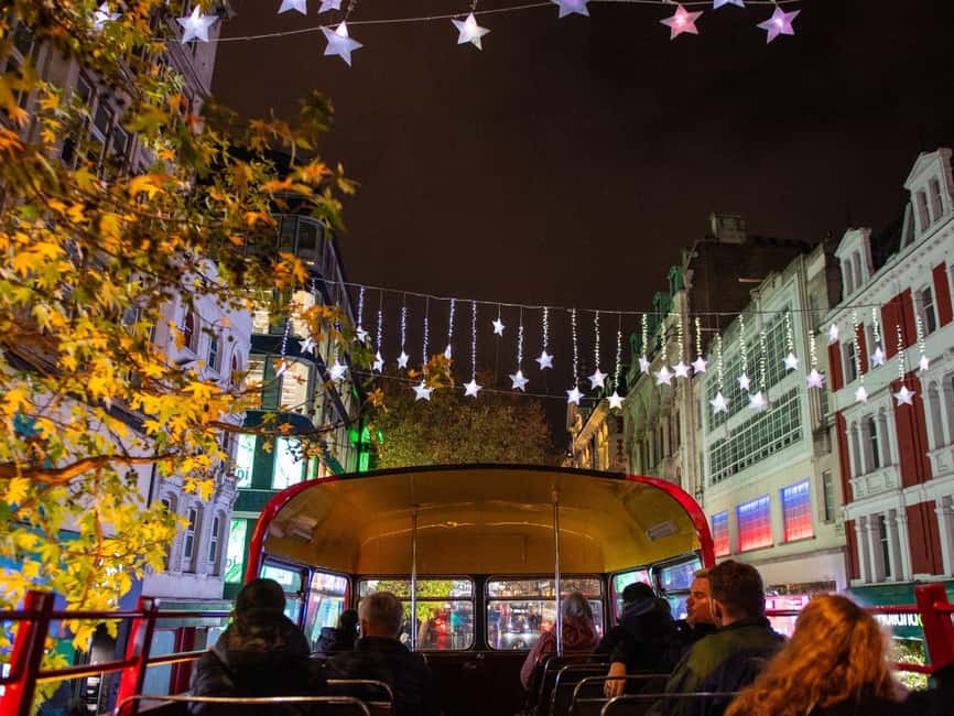 London: Christmas Lights Tour by Vintage Bus - The Strand and Trafalgar Square Christmas tree