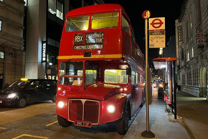 London Christmas Lights Tour by Vintage Double-Decker Bus - Riding through London’s Christmas lights