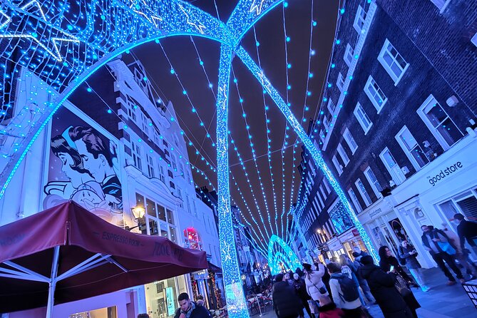 London Christmas Sparkle Private Walking Tour - Oxford Street begins the retail story