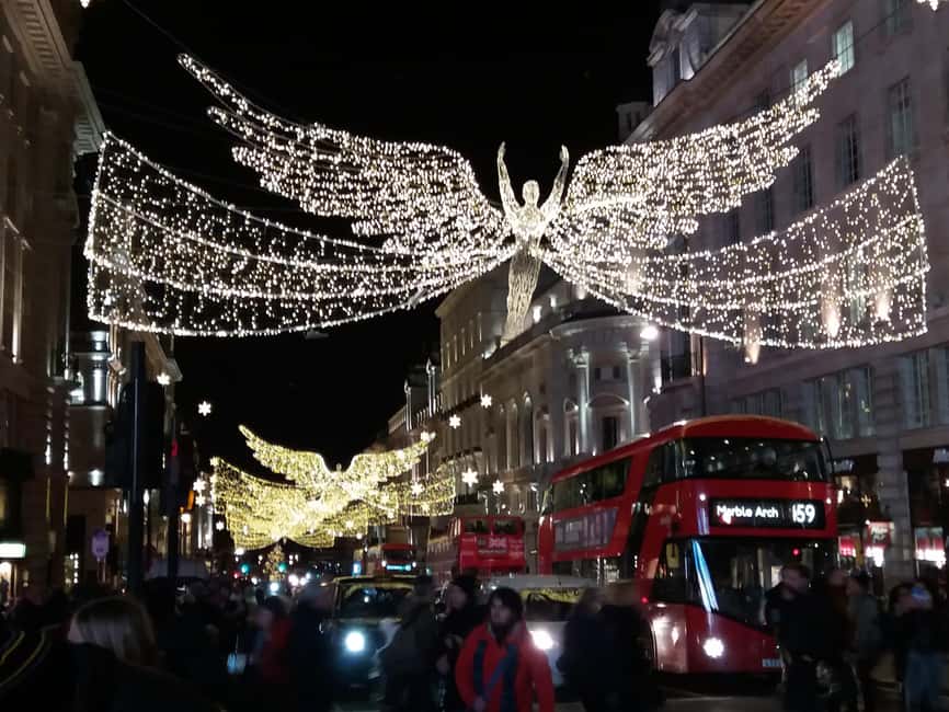 London Christmas Sparkle Walking Tour Small Group - Regent Street and its famous angels