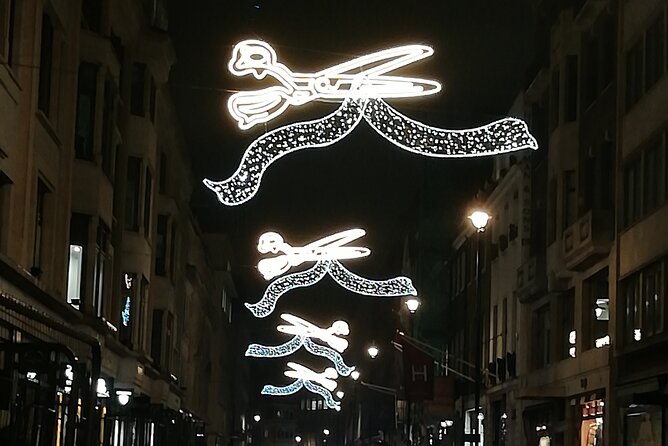 London Private Christmas Lights Walking Tour with Local Guide - Regent Street brings the grandest light display