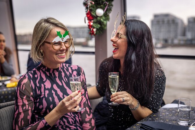 London Thames Christmas Lunch Party - The three-course Christmas meal