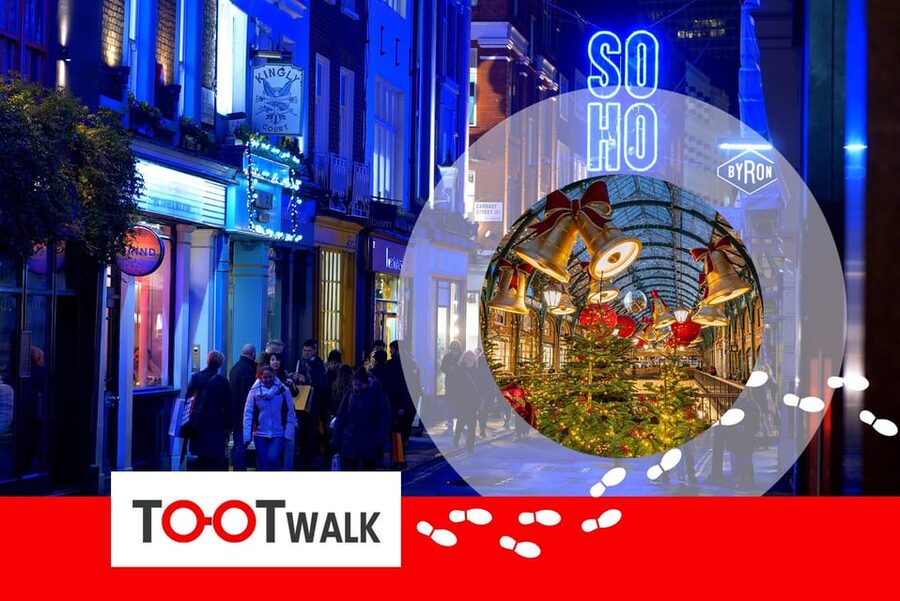 London: Tootbus Christmas Lights Tour incl walking tours - Grosvenor Square and the return to Coventry Street