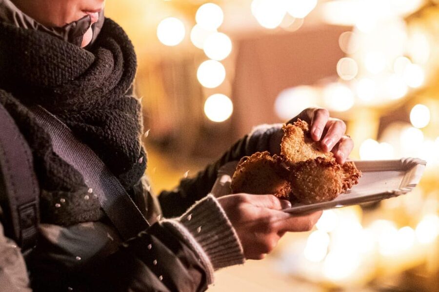 Luxembourg: Christmas Market Food Tour with Tastings - Kniddelen and holiday sausages from local producers