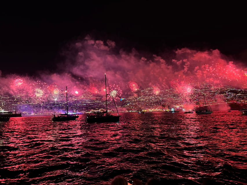 Madeira: Pre-Sell New Year’s Eve - Fireworks at Sea 2025/26 - A sea-level view of Madeira’s big midnight show