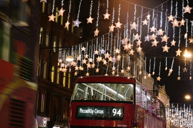 Magical London Christmas Lights Walking Tour with a Londoner - Covent Garden’s tree, arches, and market glow