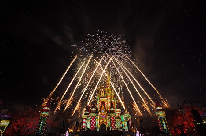 Mickey's Very Merry Christmas Party at the Magic Kingdom - Fireworks and Snowfall on Main Street