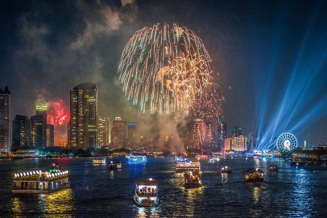 New Year Party : Chao Phraya Princess Dinner Cruise at Bangkok Admission Ticket - Starting at Asiatique between 9:00pm and 9:45pm