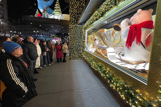 New York Christmas Holiday Lights Walking Tour - One subway ride between the sights