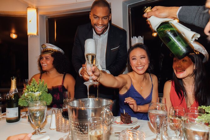 New York Pier 15 New Year's Eve Buffet Dinner Cruise - Top Shelf drinks and the midnight toast