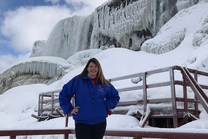 Niagara Falls Winter Wonderland Small Group Tour - Bridal Veil Falls gives you a closer look at one cascade