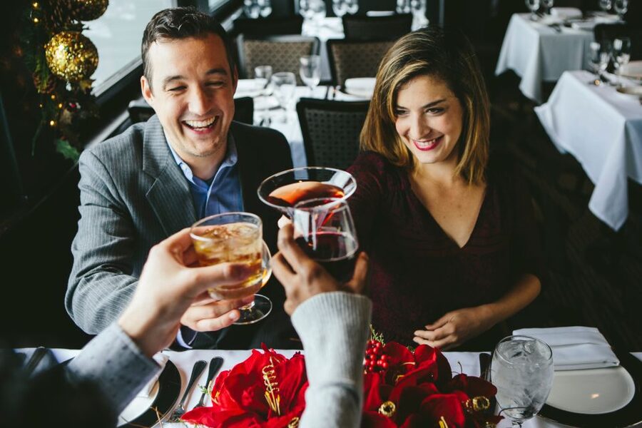 NYC: Christmas Eve Gourmet Brunch or Dinner Harbor Cruise - A plated meal at your own table