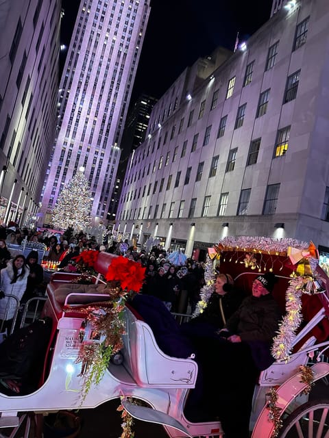 NYC: Christmas Lights Horse Carriage Ride - Saks Fifth Avenue and the Rockefeller Christmas Tree
