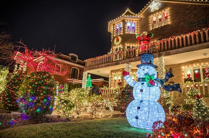 NYC: Dyker Heights Christmas Lights Express from Times Square - Walking through Dyker Heights for 90 minutes