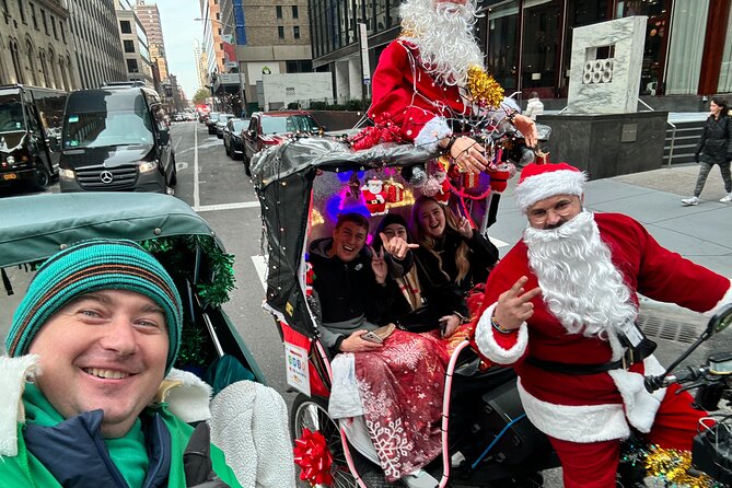 NYC Holiday Lights and Magic Pedicab Tour - Rockefeller Center is the grand finale