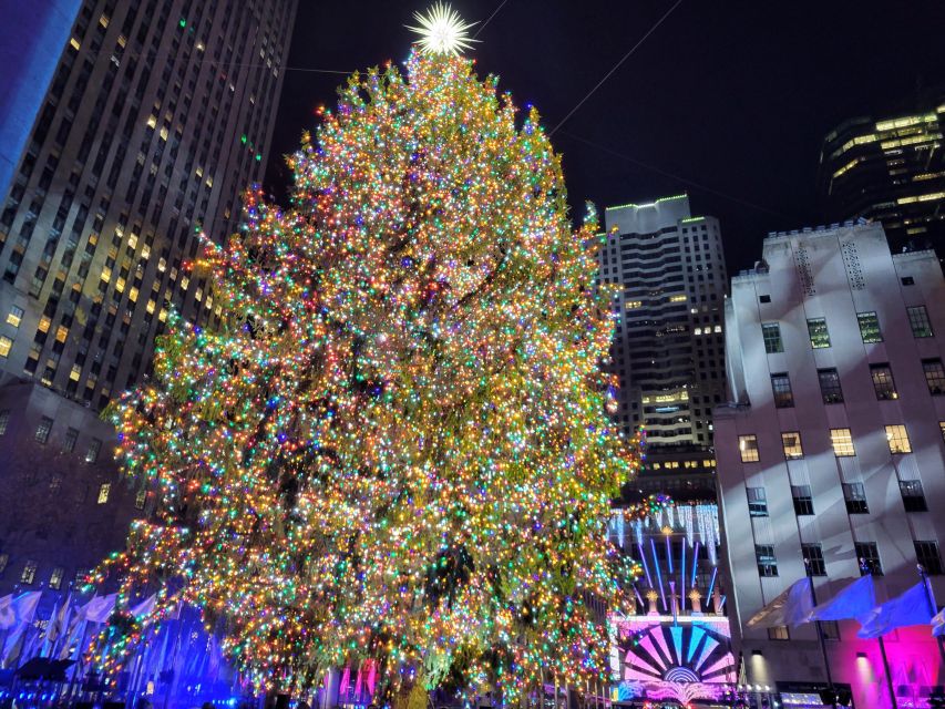 NYC: Holiday Lights Guided Bus Tour - Starting near Times Square and Rockefeller Center