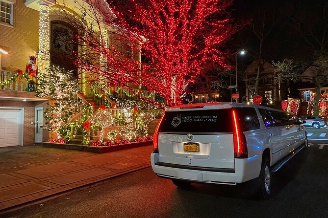 NYC Private Holiday Lights Tour - Walking through Dyker Heights displays