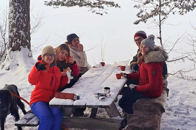 Oslo: Winter wonderland forest hike & campfire with a dog - The uphill finish to Solbråtan station